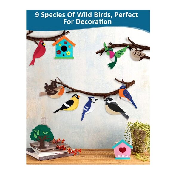 NEW CiyvoLyeen Wild Birds Sewing Craft Kit Animal Sewing Kit for Boys and Girls - Picture 5 of 10